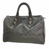 【6fa0133-k】グッチ ハンドバッグ GGインプリメ 229853 PVC ブラック シルバー金具【中古】レディース