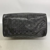 【6fa0133-k】グッチ ハンドバッグ GGインプリメ 229853 PVC ブラック シルバー金具【中古】レディース