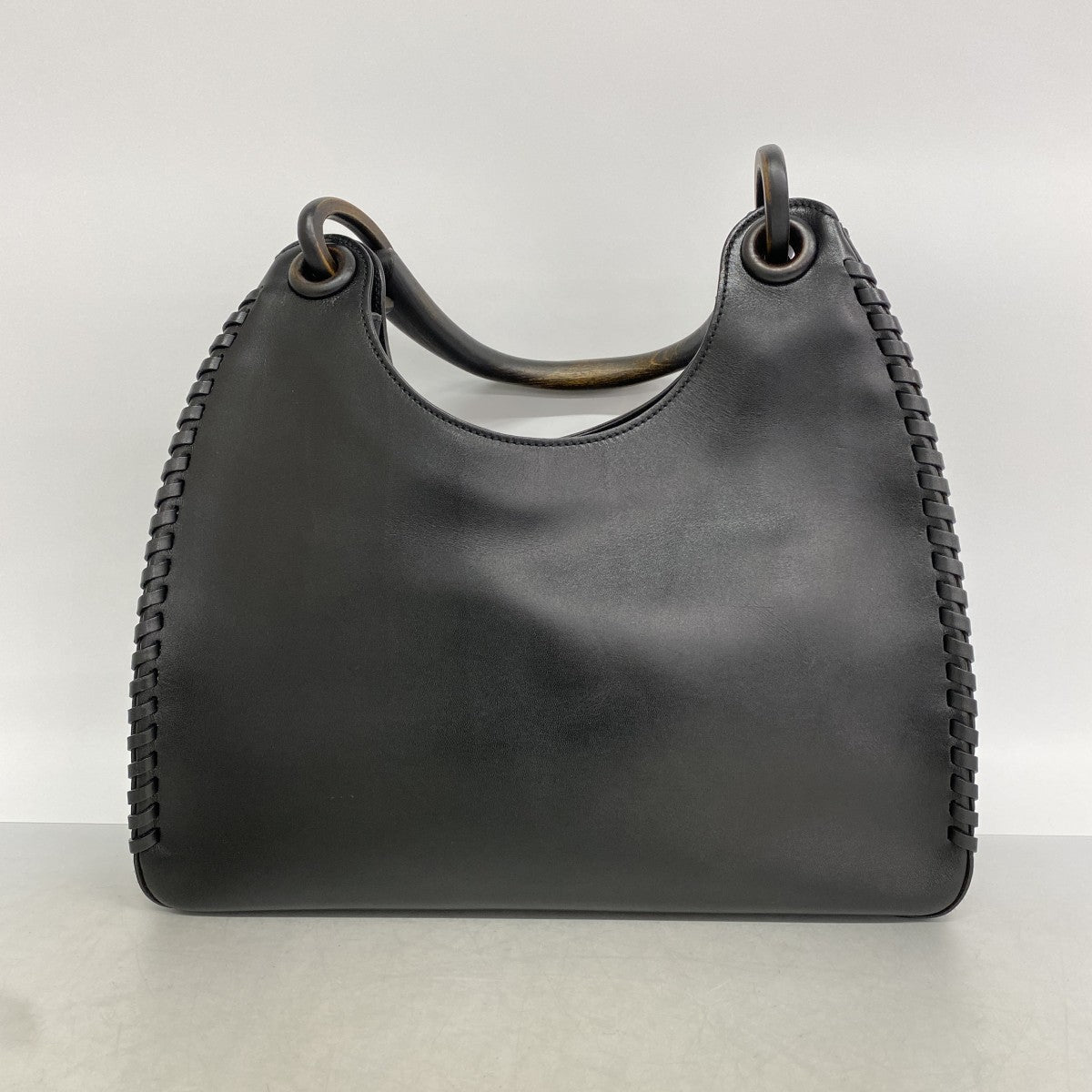 【6fa0134-k】グッチ ハンドバッグ 106236 レザー ブラック シルバー金具【中古】レディース