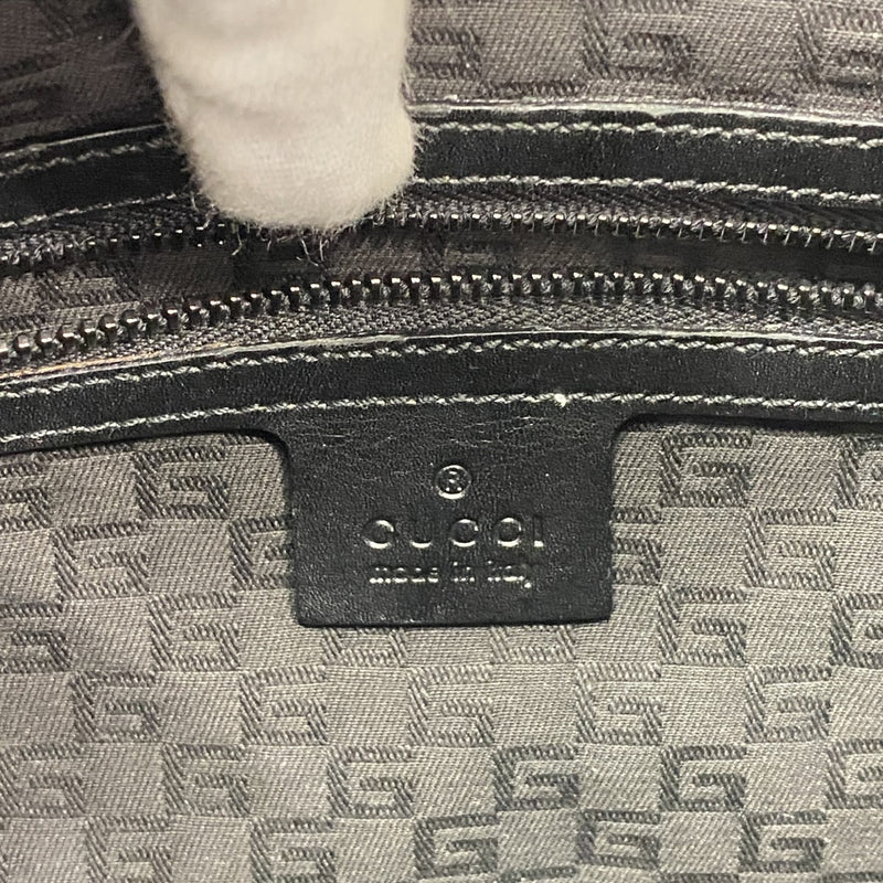 【6fa0134-k】グッチ ハンドバッグ 106236 レザー ブラック シルバー金具【中古】レディース