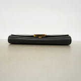 【6fa0145-k】ルイヴィトン ショルダーバッグ ポシェットルイーズGM N92152 パイソン ブラック【中古】レディース