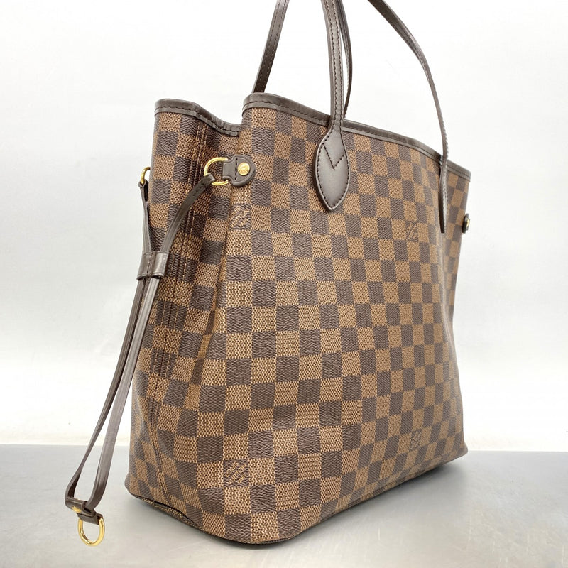 【6fa0154】ルイヴィトン トートバッグ ダミエ ネヴァーフルMM N51105 エベヌ【中古】レディース