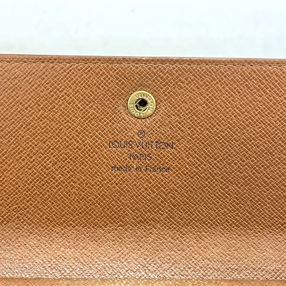 【6fa0158】ルイヴィトン 三つ折り長財布 モノグラム ポルトフォイユインターナショナル M61215 ブラウン【中古】メンズ レディース ユニセックス