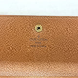 【6fa0158】ルイヴィトン 三つ折り長財布 モノグラム ポルトフォイユインターナショナル M61215 ブラウン【中古】メンズ レディース ユニセックス