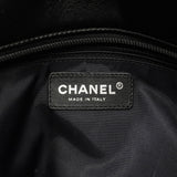 【6fa0159】シャネル トートバッグ パリビアリッツ ハラコ ブラック シルバー金具【中古】レディース