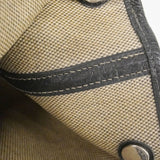 【6fa0169】エルメス トートバッグ ガーデンパーティPM トワルアッシュ ブラック シルバー金具 □H刻印【中古】レディース