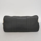【6fa0169】エルメス トートバッグ ガーデンパーティPM トワルアッシュ ブラック シルバー金具 □H刻印【中古】レディース