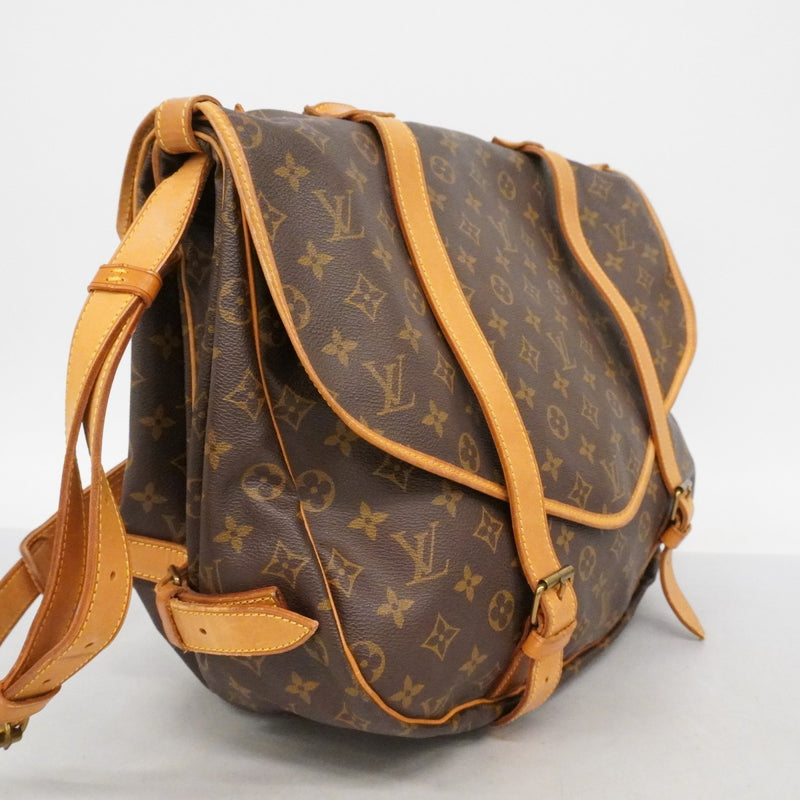 【6fa0173】ルイヴィトン ショルダーバッグ モノグラム ソミュール43 M42252 ブラウン【中古】レディース