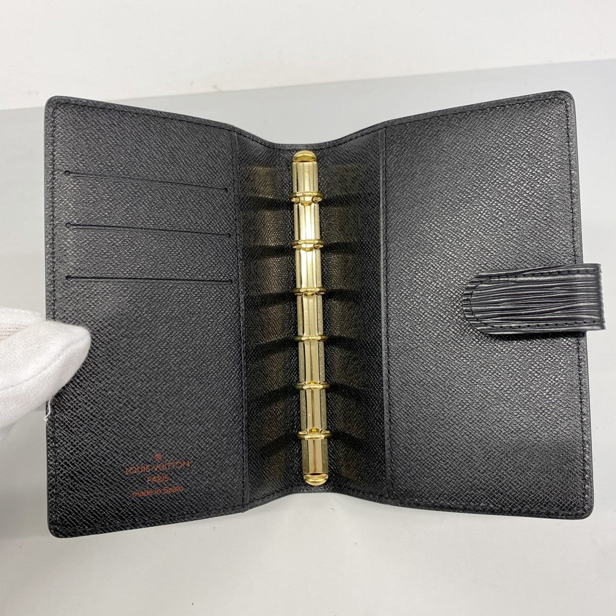 【6fa0182-k】ルイヴィトン 手帳カバー エピ アジェンダPM R20052 ノワール【中古】メンズ レディース ユニセックス