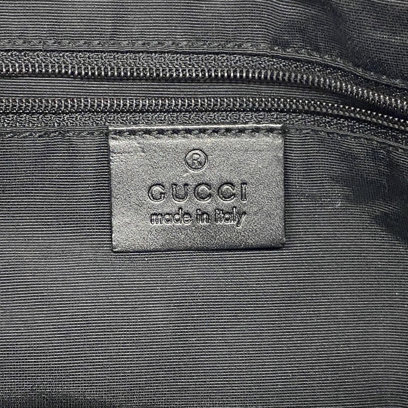 【6fa0187-k】グッチ ハンドバッグ ジャッキー 00963 デニム ブラック シルバー金具【中古】レディース