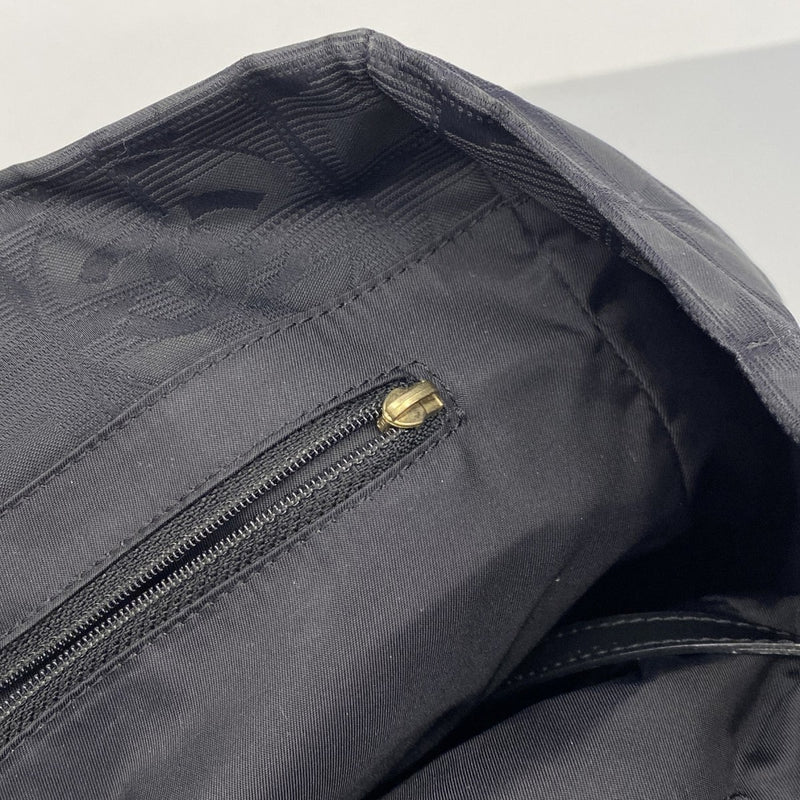 【6fa0190-k】シャネル トートバッグ ニュートラベル ナイロン ブラック ゴールド金具【中古】レディース