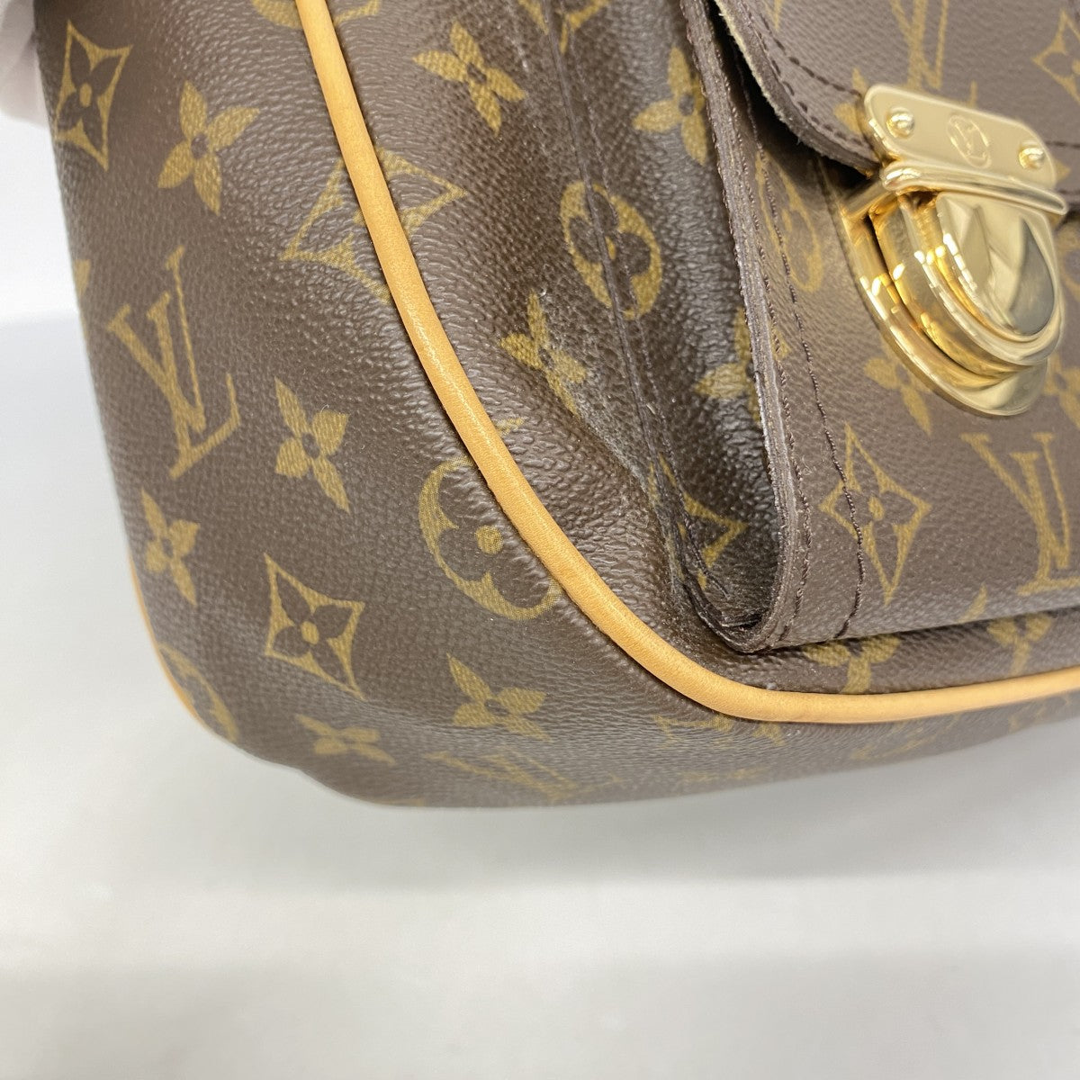 【6fa0192-k】ルイヴィトン ショルダーバッグ モノグラム ハドソンGM M40045 ブラウン【中古】レディース