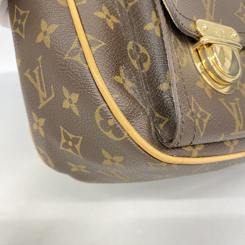 【6fa0192-k】ルイヴィトン ショルダーバッグ モノグラム ハドソンGM M40045 ブラウン【中古】レディース