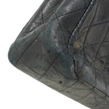 【6fa0196-k】シャネル ショルダーバッグ マトラッセ Wフラップ Wチェーン ラムスキン ブラック ゴールド金具【中古】レディース