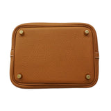 【6fa0202】エルメス ハンドバッグ ピコタンロックPM トリヨンクレマンス ゴールド ゴールド金具 K刻印【中古】レディース