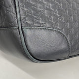 【6fa0218-k】グッチ ショルダーバッグ マイクログッチシマ 449413 レザー ブラック シャンパンゴールド金具【中古】レディース