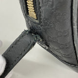 【6fa0218-k】グッチ ショルダーバッグ マイクログッチシマ 449413 レザー ブラック シャンパンゴールド金具【中古】レディース