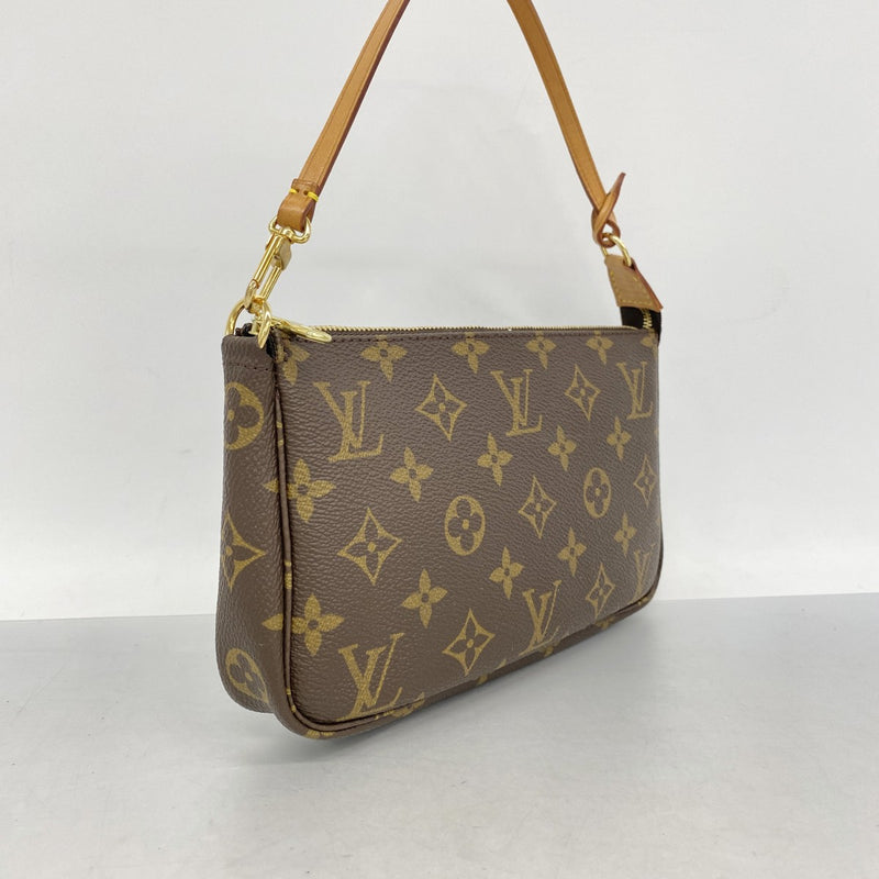 【6fa0227-h】ルイヴィトン ポーチ モノグラム ポシェットアクセソワール M51980 ブラウン【中古】レディース
