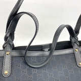 【6fa0230-k】グッチ トートバッグ GGキャンバス 247209 キャンバス ブラック ゴールド金具【中古】レディース