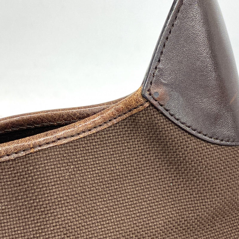 【6fa0231-k】グッチ ショルダーバッグ ジャッキー 28629 キャンバス ブラウン シルバー金具【中古】レディース
