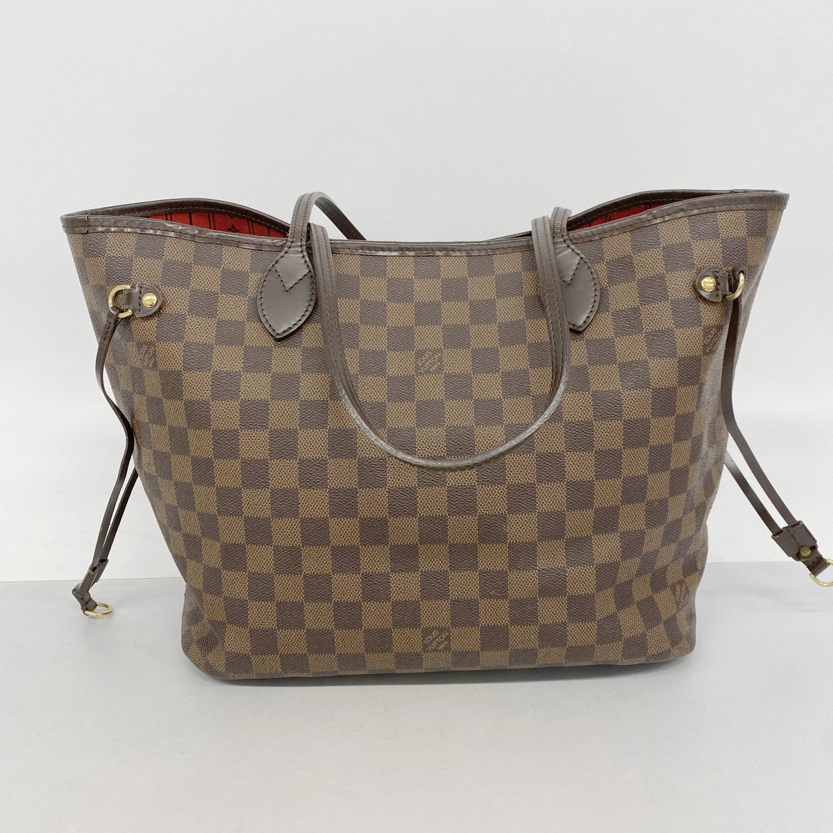 【6fa0250】ルイヴィトン トートバッグ ダミエ ネヴァーフルMM N51105 エベヌ【中古】レディース