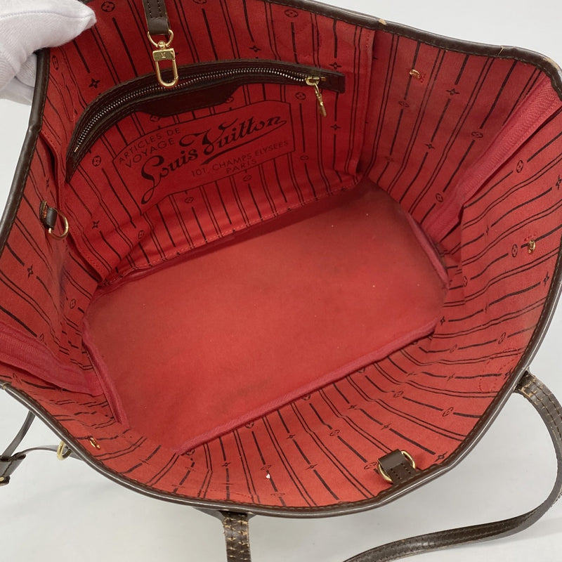 【6fa0250】ルイヴィトン トートバッグ ダミエ ネヴァーフルMM N51105 エベヌ【中古】レディース