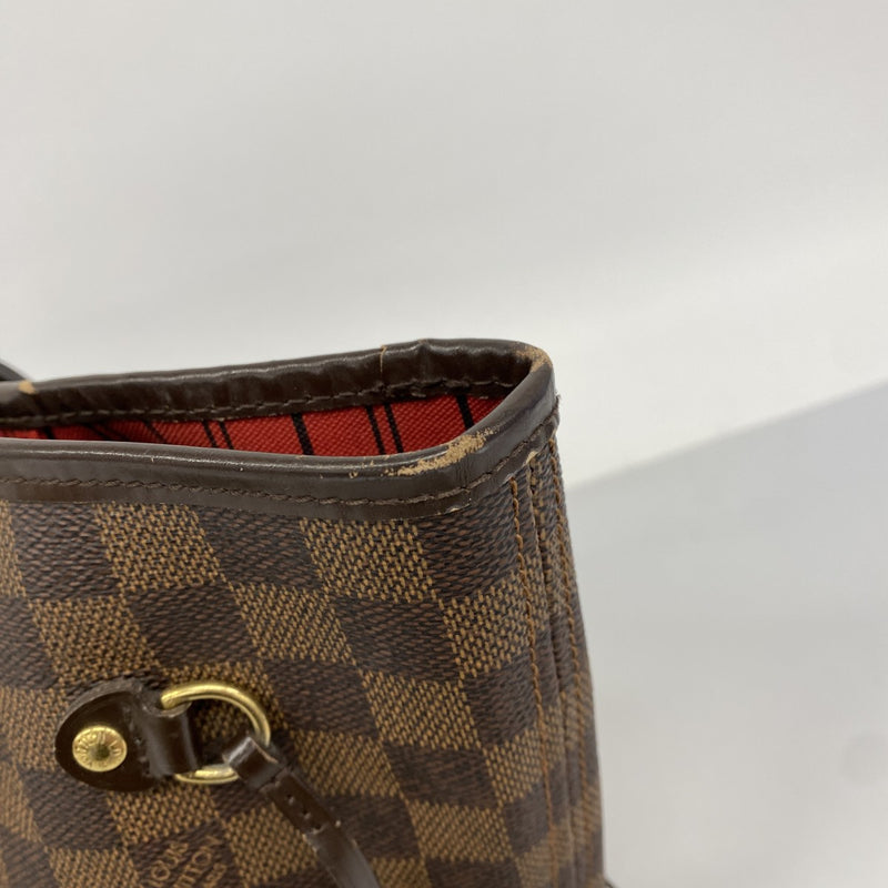 【6fa0250】ルイヴィトン トートバッグ ダミエ ネヴァーフルMM N51105 エベヌ【中古】レディース