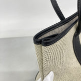 【6fa0255】エルメス トートバッグ ガーデンパーティTPM トワルアッシュ ブラック シルバー金具 □N刻印【中古】メンズ レディース ユニセックス