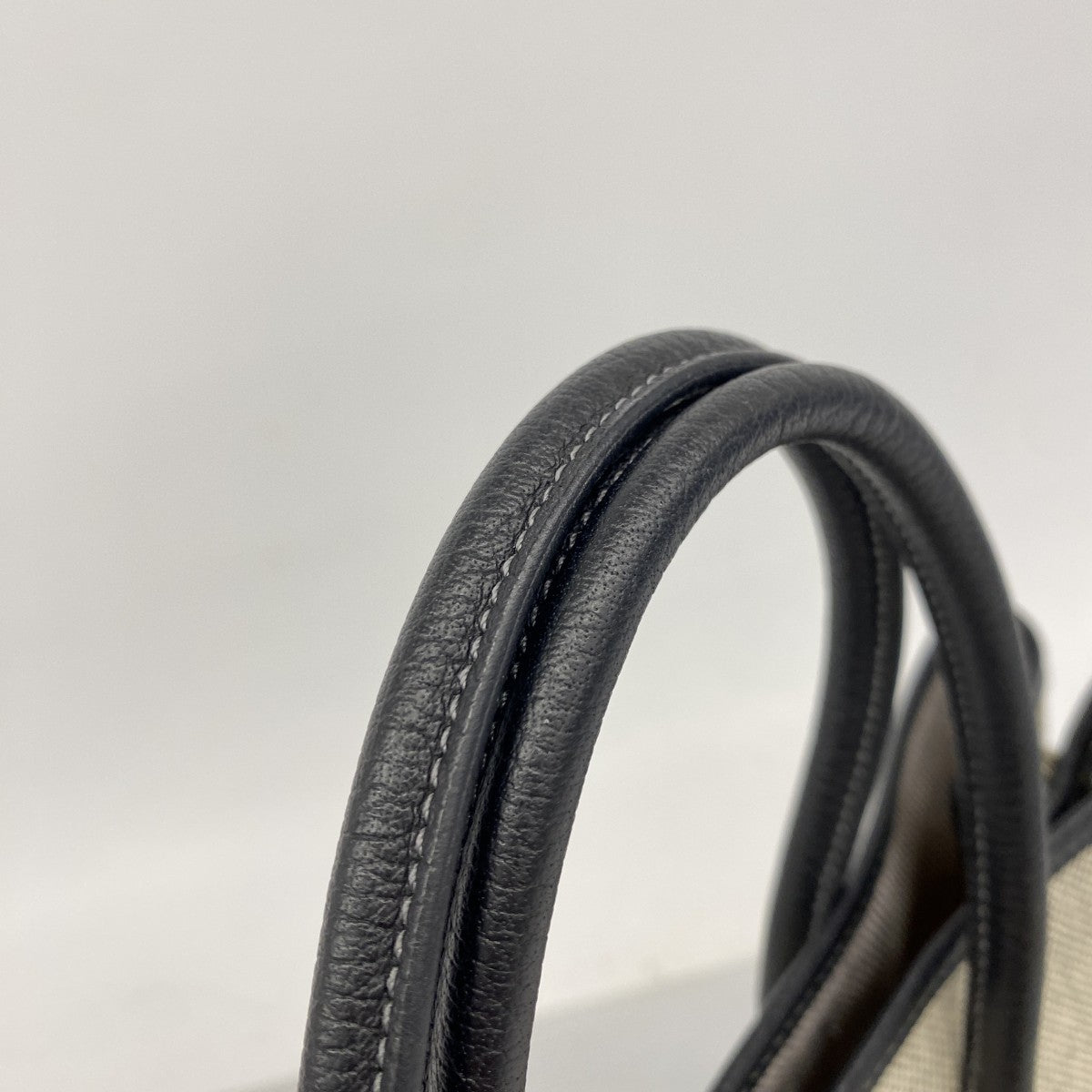 【6fa0255】エルメス トートバッグ ガーデンパーティTPM トワルアッシュ ブラック シルバー金具 □N刻印【中古】メンズ レディース ユニセックス