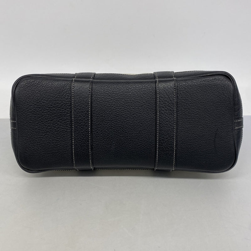 【6fa0255】エルメス トートバッグ ガーデンパーティTPM トワルアッシュ ブラック シルバー金具 □N刻印【中古】メンズ レディース ユニセックス