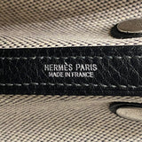 【6fa0255】エルメス トートバッグ ガーデンパーティTPM トワルアッシュ ブラック シルバー金具 □N刻印【中古】メンズ レディース ユニセックス