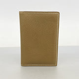 【6fa0256】エルメス カードケース MC2 ヴォーエプソン エトゥープ Y刻印【中古】レディース