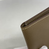 【6fa0256】エルメス カードケース MC2 ヴォーエプソン エトゥープ Y刻印【中古】レディース