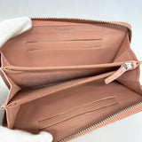 【6fa0260-k】シャネル 財布 マトラッセ ラムスキン パテントレザー ピンク ホワイト シルバー金具【中古】レディース