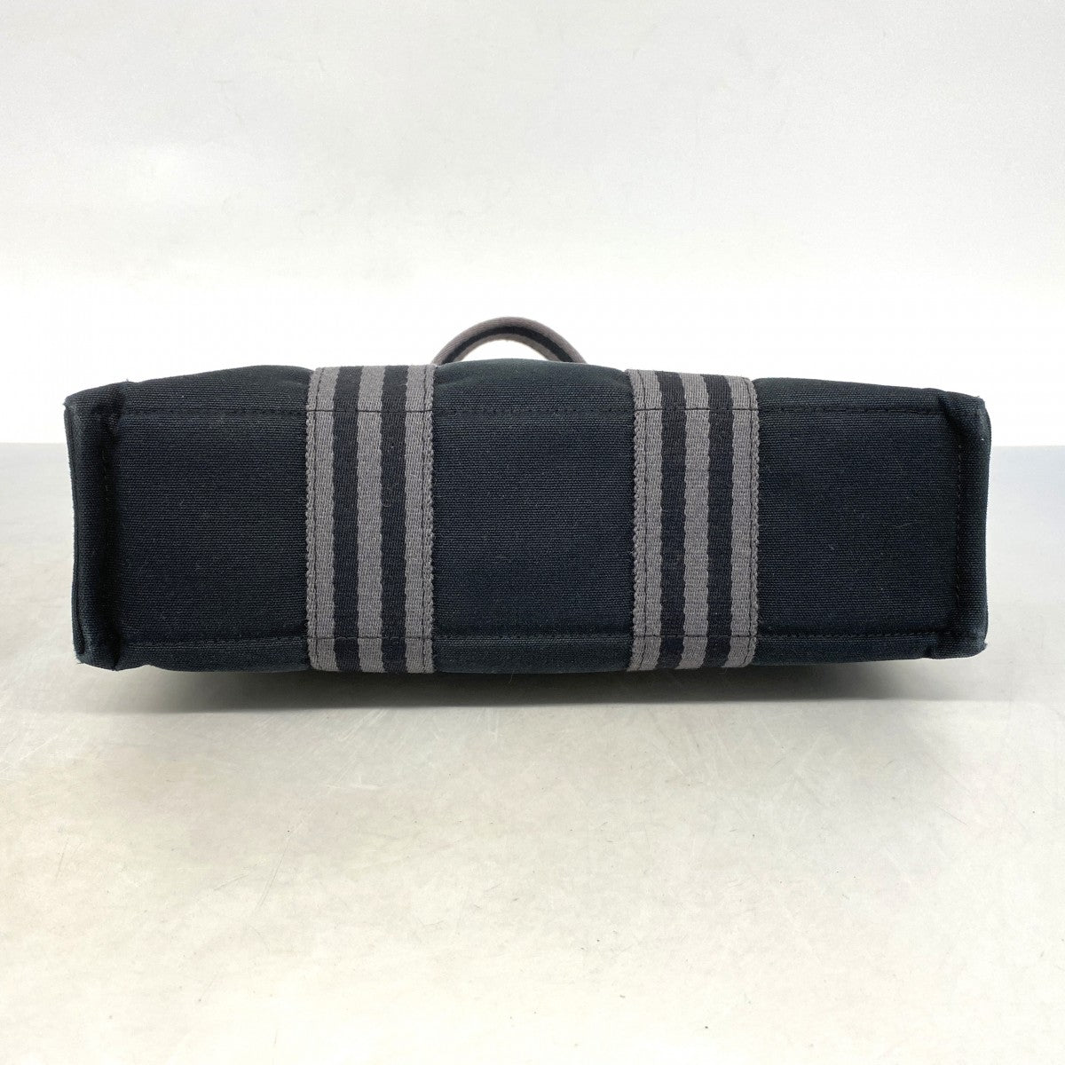 【6fa0263-k】エルメス トートバッグ フールトゥPM キャンバス ブラック シルバー金具【中古】メンズ レディース ユニセックス