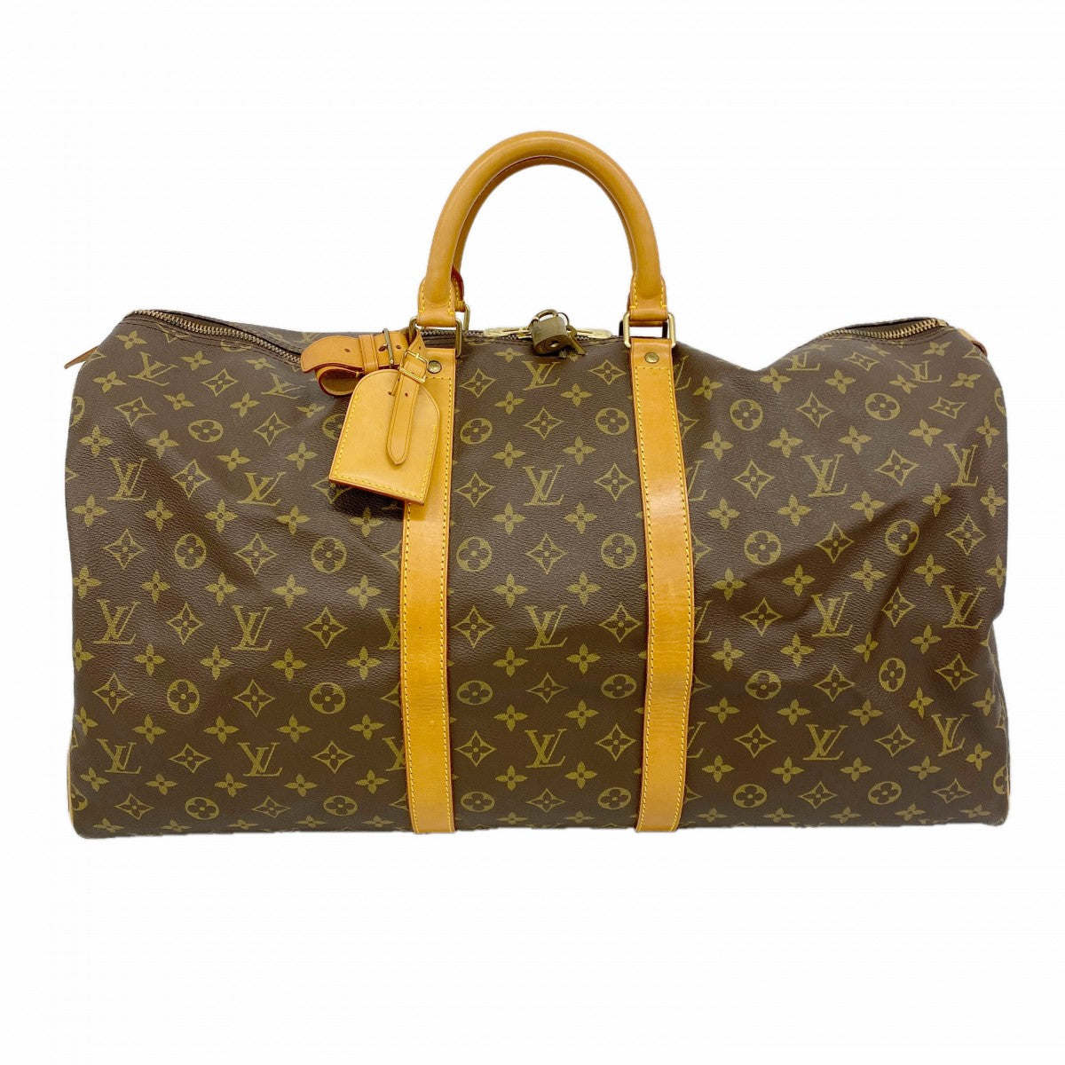 【6fa0277】ルイヴィトン ボストンバッグ モノグラム キーポル55 M41424 ブラウン【中古】メンズ レディース ユニセックス