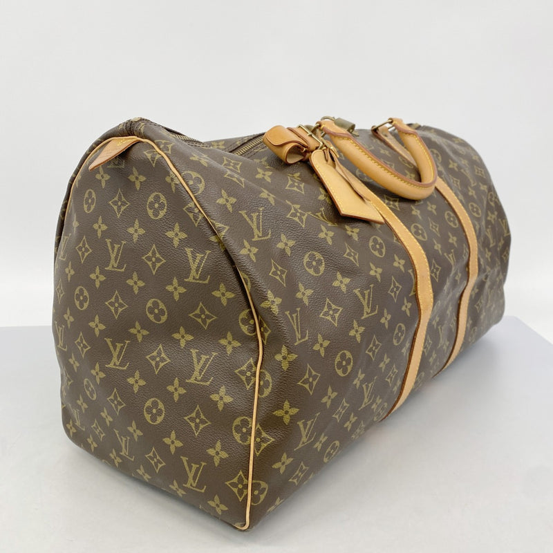 【6fa0277】ルイヴィトン ボストンバッグ モノグラム キーポル55 M41424 ブラウン【中古】メンズ レディース ユニセックス