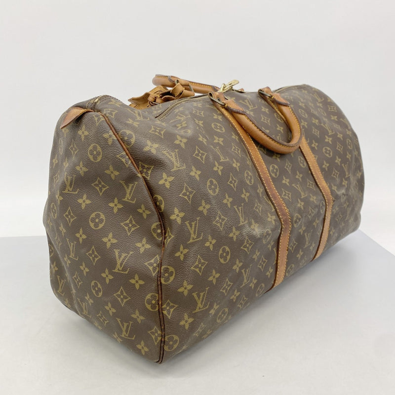 【6fa0278】ルイヴィトン ボストンバッグ モノグラム キーポル55 M41424 ブラウン【中古】メンズ レディース ユニセックス