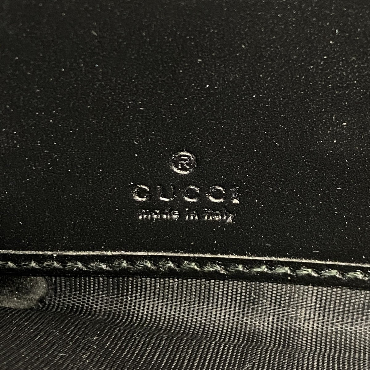 【6fa0284-k】グッチ 長財布 グッチシマ 307987 レザー ブラック シルバー金具【中古】メンズ レディース ユニセックス