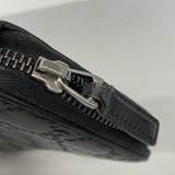 【6fa0284-k】グッチ 長財布 グッチシマ 307987 レザー ブラック シルバー金具【中古】メンズ レディース ユニセックス