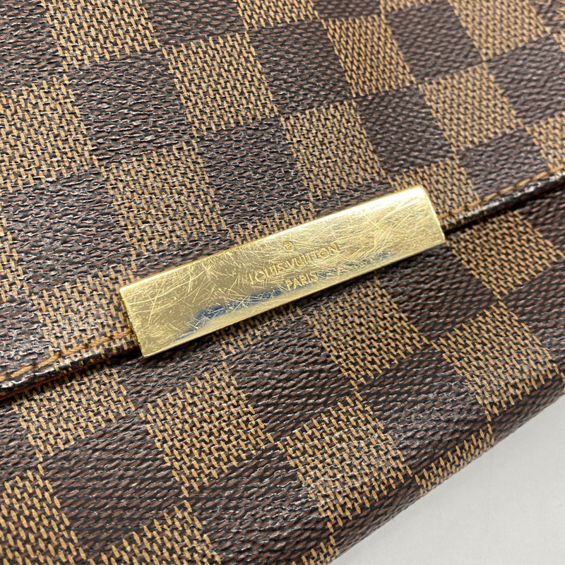 【6fa0285-k】ルイヴィトン ハンドバッグ ダミエ フェイボリットPM N41276 エベヌ 2wayバッグ【中古】レディース