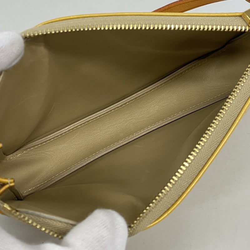 【6fa0286-k】ルイヴィトン ポーチ ヴェルニ レキシントン M91010 ベージュ【中古】レディース