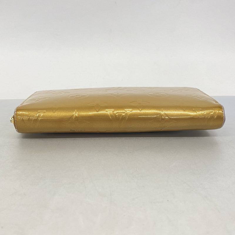 【6fa0287-k】ルイヴィトン 長財布 ヴェルニ ジッピーウォレット M91761 ベージュプードル【中古】レディース
