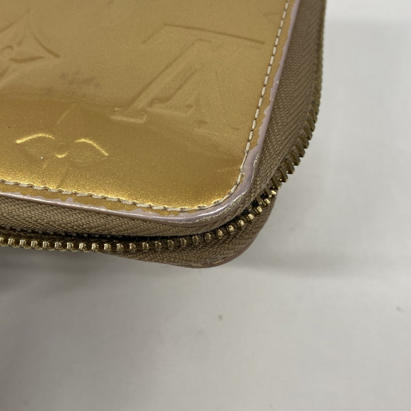 【6fa0287-k】ルイヴィトン 長財布 ヴェルニ ジッピーウォレット M91761 ベージュプードル【中古】レディース