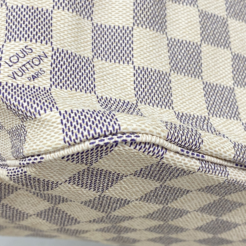 【6fa0292】ルイヴィトン トートバッグ ダミエ・アズール ネヴァーフルMM N51107 ホワイト【中古】レディース