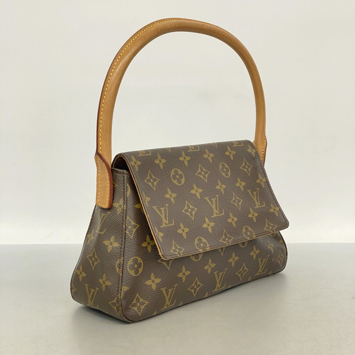 【6fa0295】ルイヴィトン ショルダーバッグ モノグラム ミニルーピング M51147 ブラウン【中古】レディース