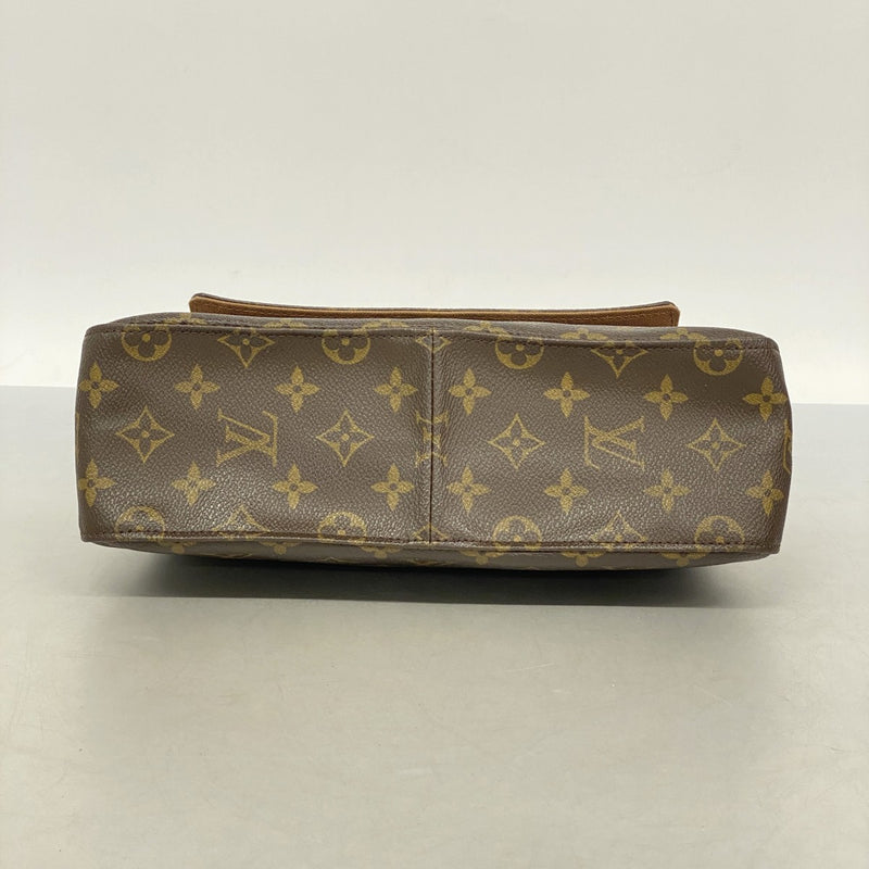 【6fa0295】ルイヴィトン ショルダーバッグ モノグラム ミニルーピング M51147 ブラウン【中古】レディース