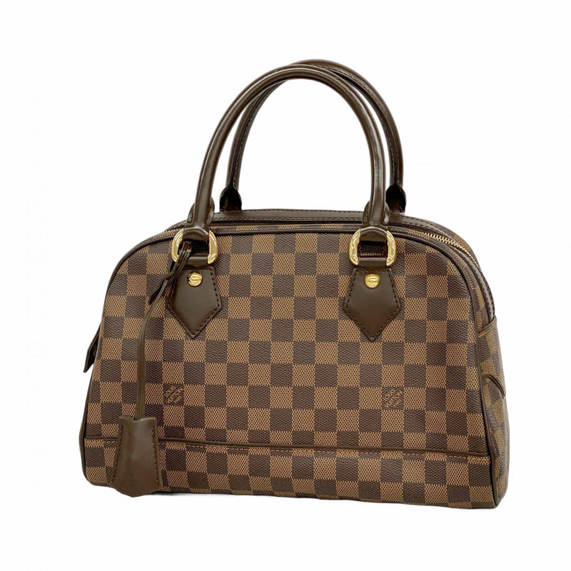 【6fa0296】ルイヴィトン ハンドバッグ ダミエ ドゥオモ N60008 エベヌ【中古】レディース