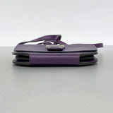 【6fa0301】エルメス ショルダーウォレット ミニコンバイヤー エバーカラー アネモネ シルバー金具 □R刻印【中古】レディース