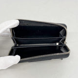 【6fa0302】グッチ コインケース GGスプリーム 451242 PVC レザー ブラック ブラウン シルバー金具【中古】メンズ レディース ユニセックス